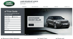 Desktop Screenshot of landrovermtkisco.net