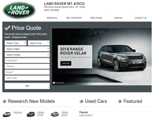 Tablet Screenshot of landrovermtkisco.net